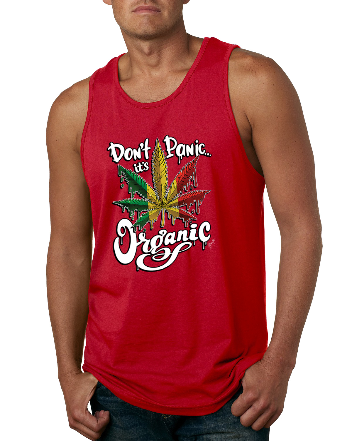 Camiseta sin mangas Don't Panic It's orgánica para hombre - Imagen 7 de 9