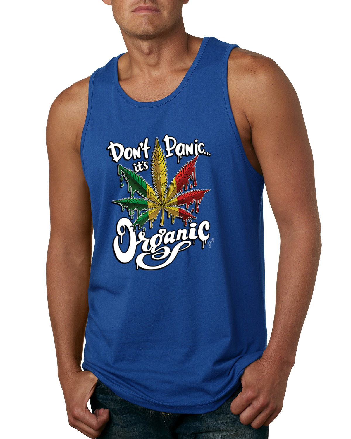 Camiseta sin mangas Don't Panic It's orgánica para hombre - Imagen 8 de 9