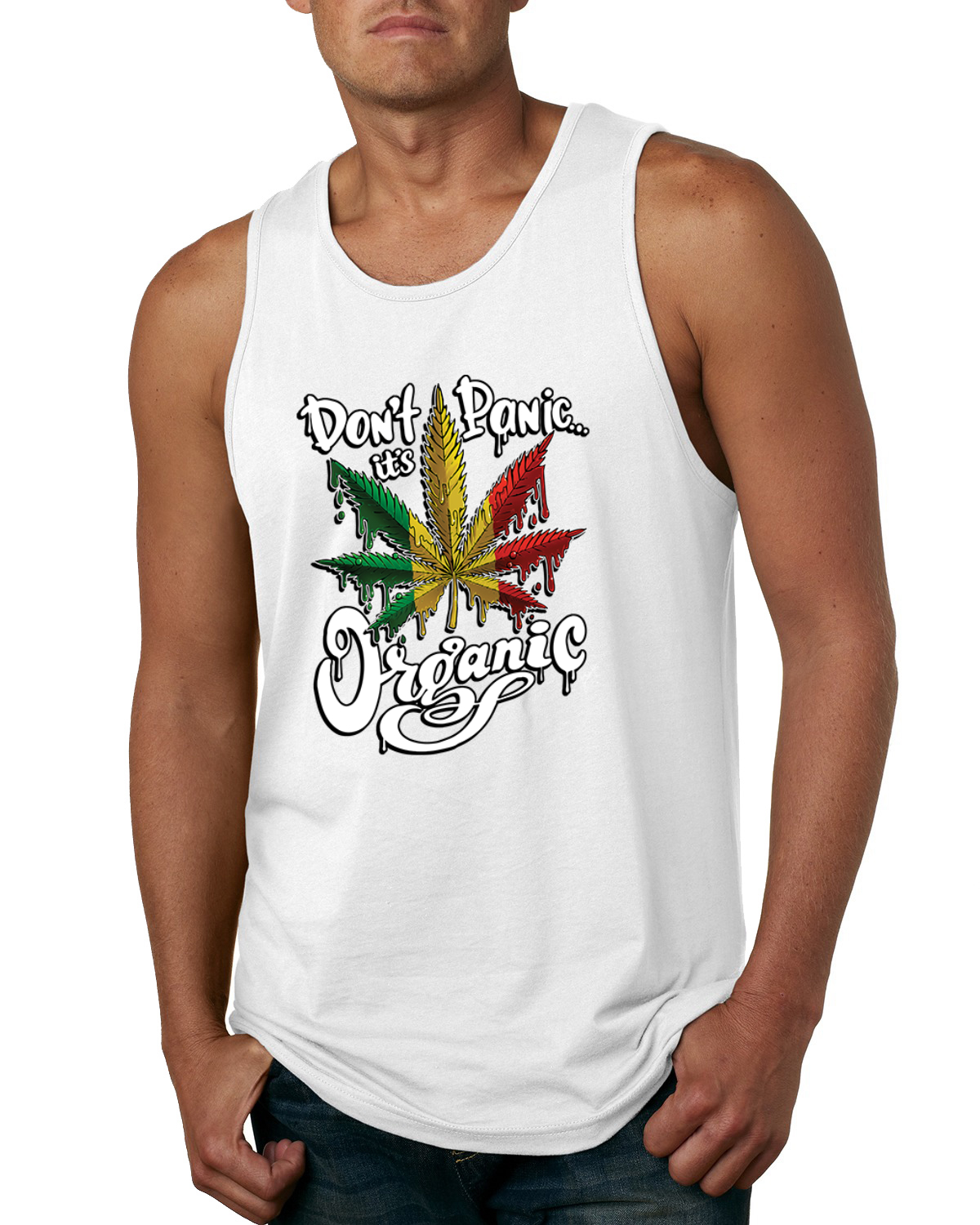 Camiseta sin mangas Don't Panic It's orgánica para hombre - Imagen 9 de 9