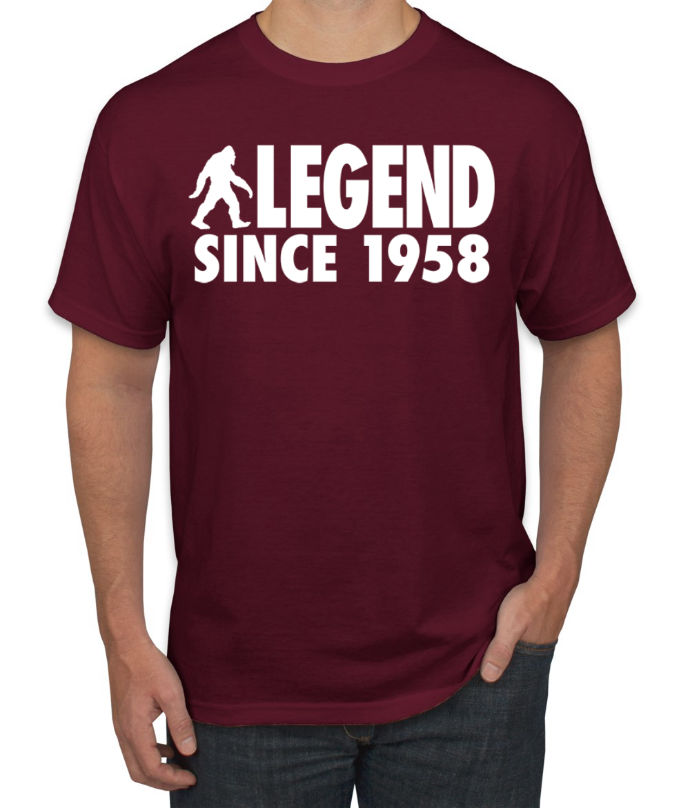Bigfoot Sasquatch Legend Since 1958 Men T-Shirt - Picture 11 of 28