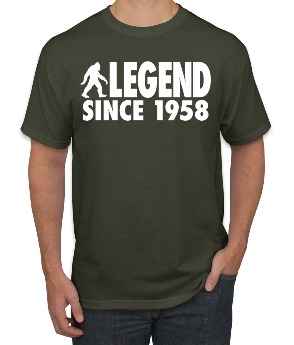 Bigfoot Sasquatch Legend Since 1958 Men T-Shirt - Picture 27 of 28