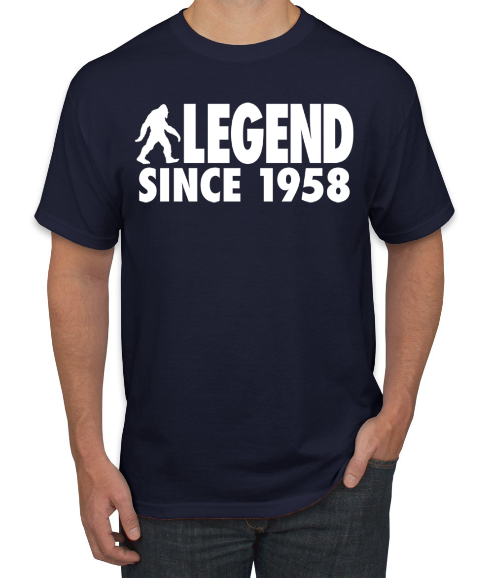 Bigfoot Sasquatch Legend Since 1958 Men T-Shirt - Picture 12 of 28