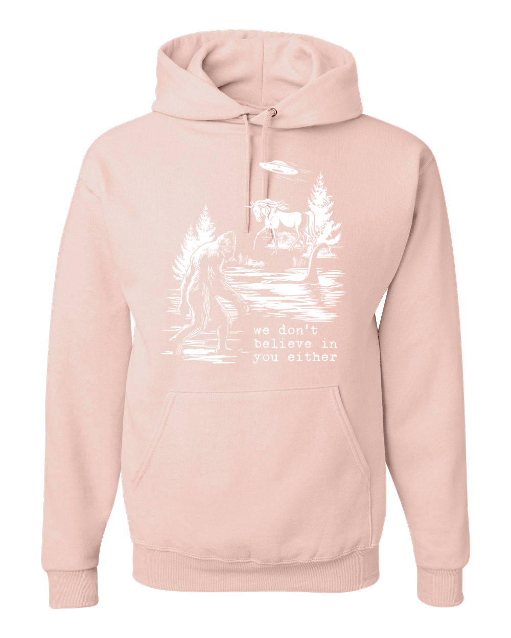 We Don't Believe Either Bigfoot Unicorns Unisex Hoodie Sweatshirt - Picture 28 of 28