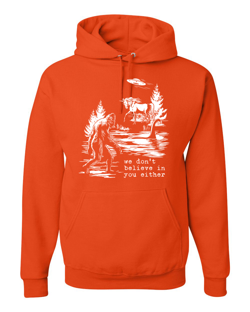 We Don't Believe Either Bigfoot Unicorns Unisex Hoodie Sweatshirt - Picture 14 of 28