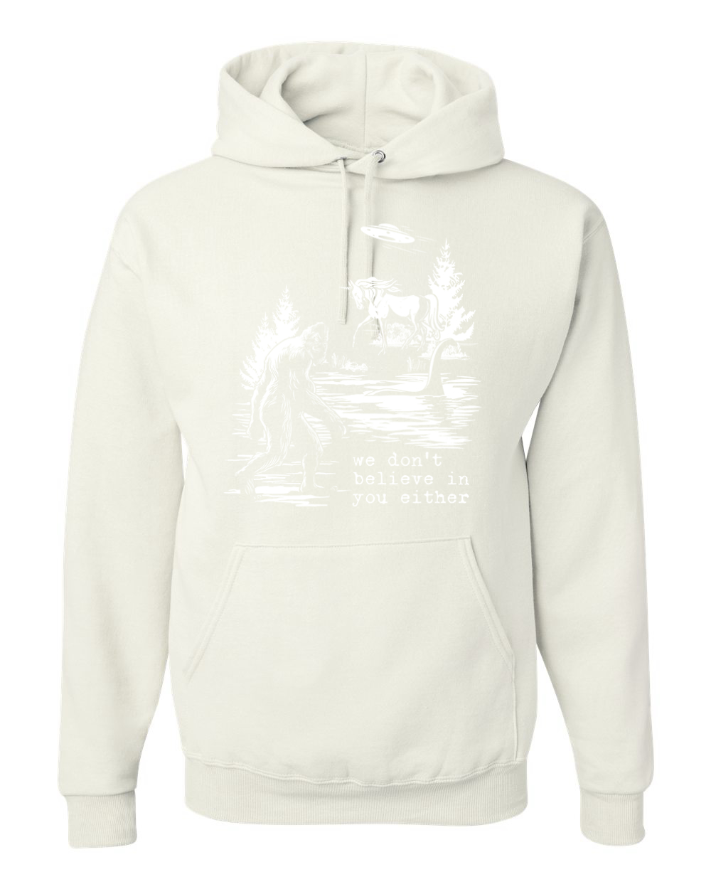 We Don't Believe Either Bigfoot Unicorns Unisex Hoodie Sweatshirt - Picture 21 of 28