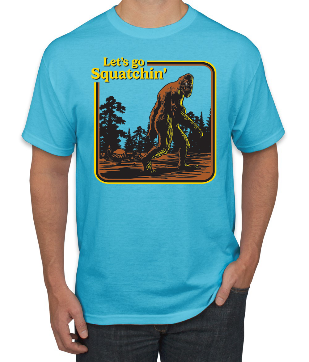 Let's Go Squatchin Bigfoot Men T-Shirt - Picture 26 of 28