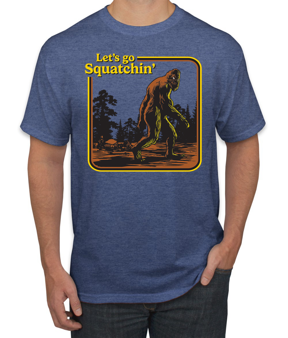 Let's Go Squatchin Bigfoot Men T-Shirt - Picture 18 of 28