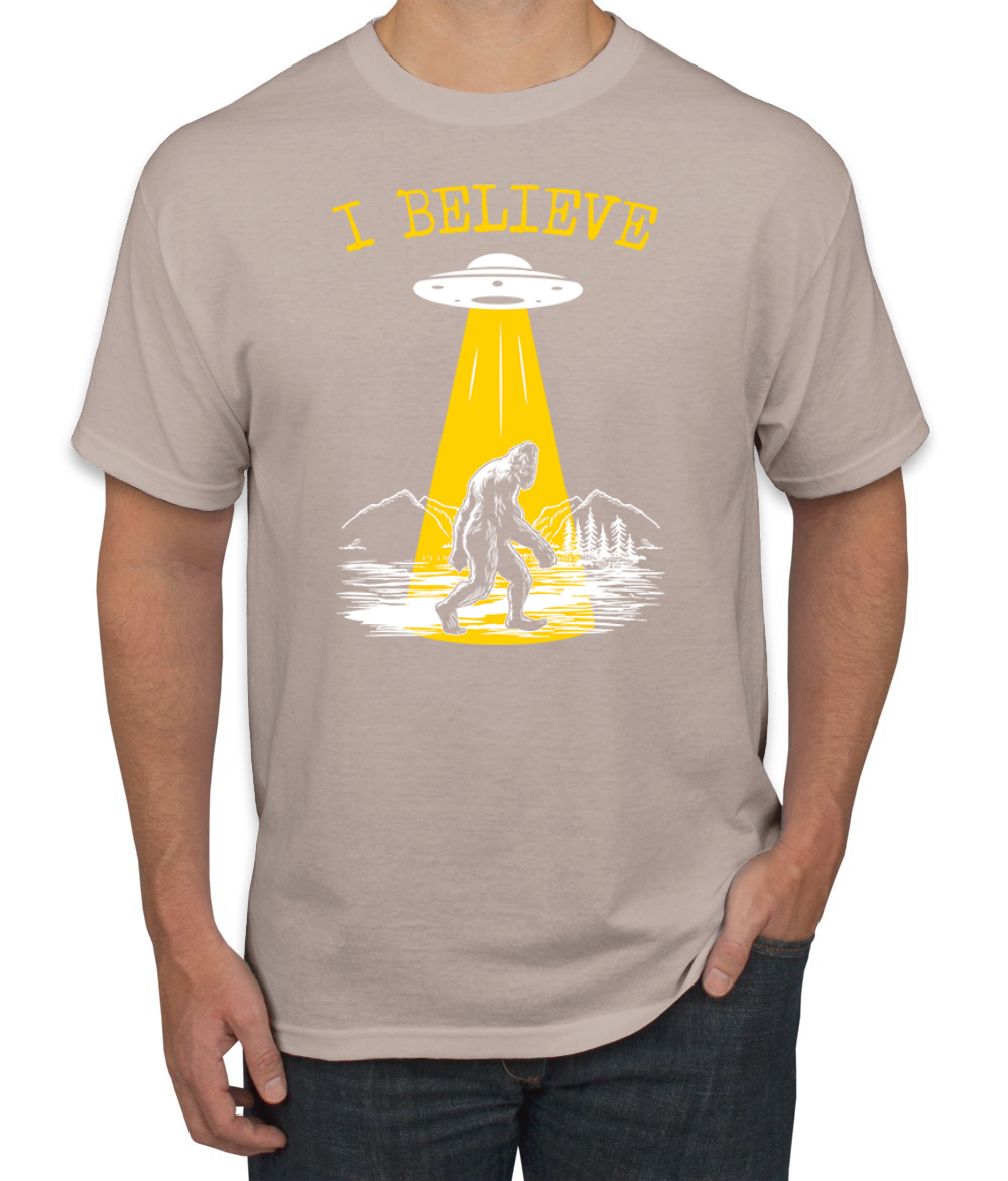 I Believe UFO Sasquatch Men T-Shirt - Picture 28 of 28