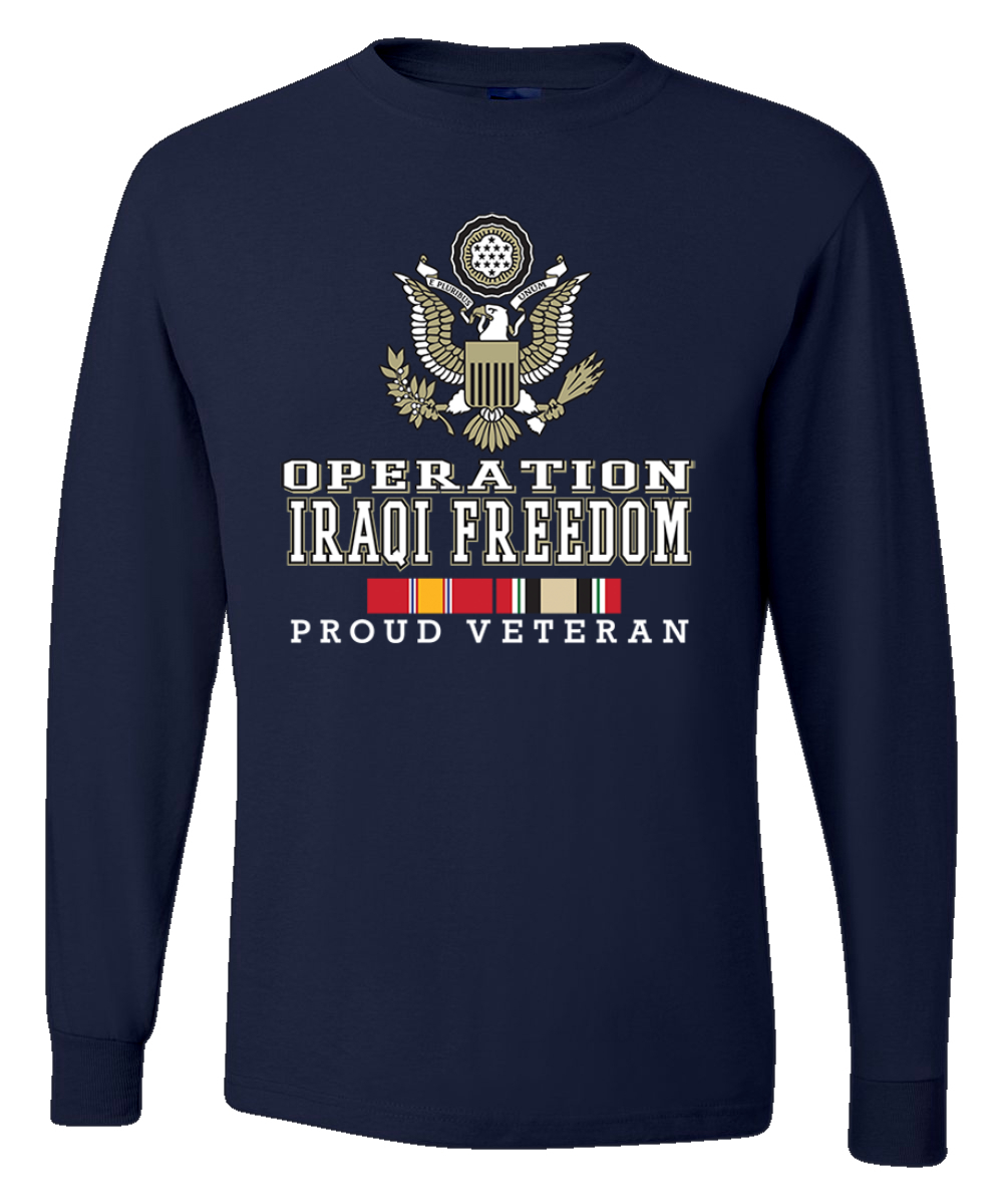 Camisa Mangas Largas Operation Iraqi Durading Freedom Color Marino Operation - Imagen 4 de 6