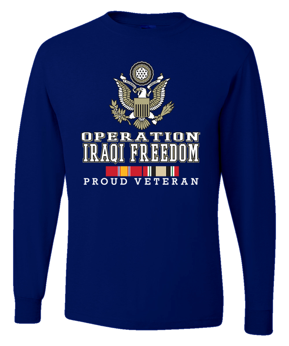 Camisa de manga larga para hombre Operation Iraqi Enduring Freedom color real - Imagen 4 de 6