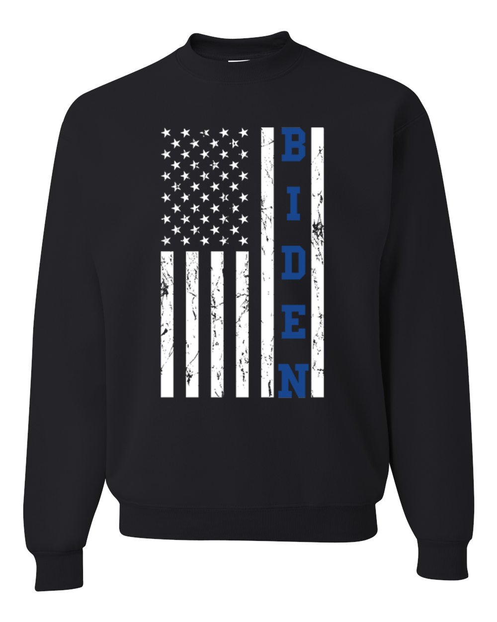 Biden Distressed USA Flag Political Unisex Crewneck Sweatshirt - Picture 3 of 11