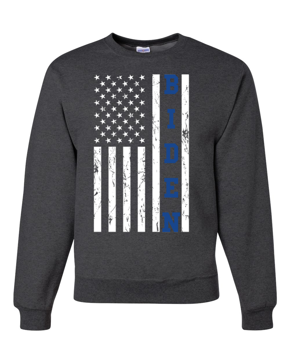 Biden Distressed USA Flag Political Unisex Crewneck Sweatshirt - Picture 4 of 11