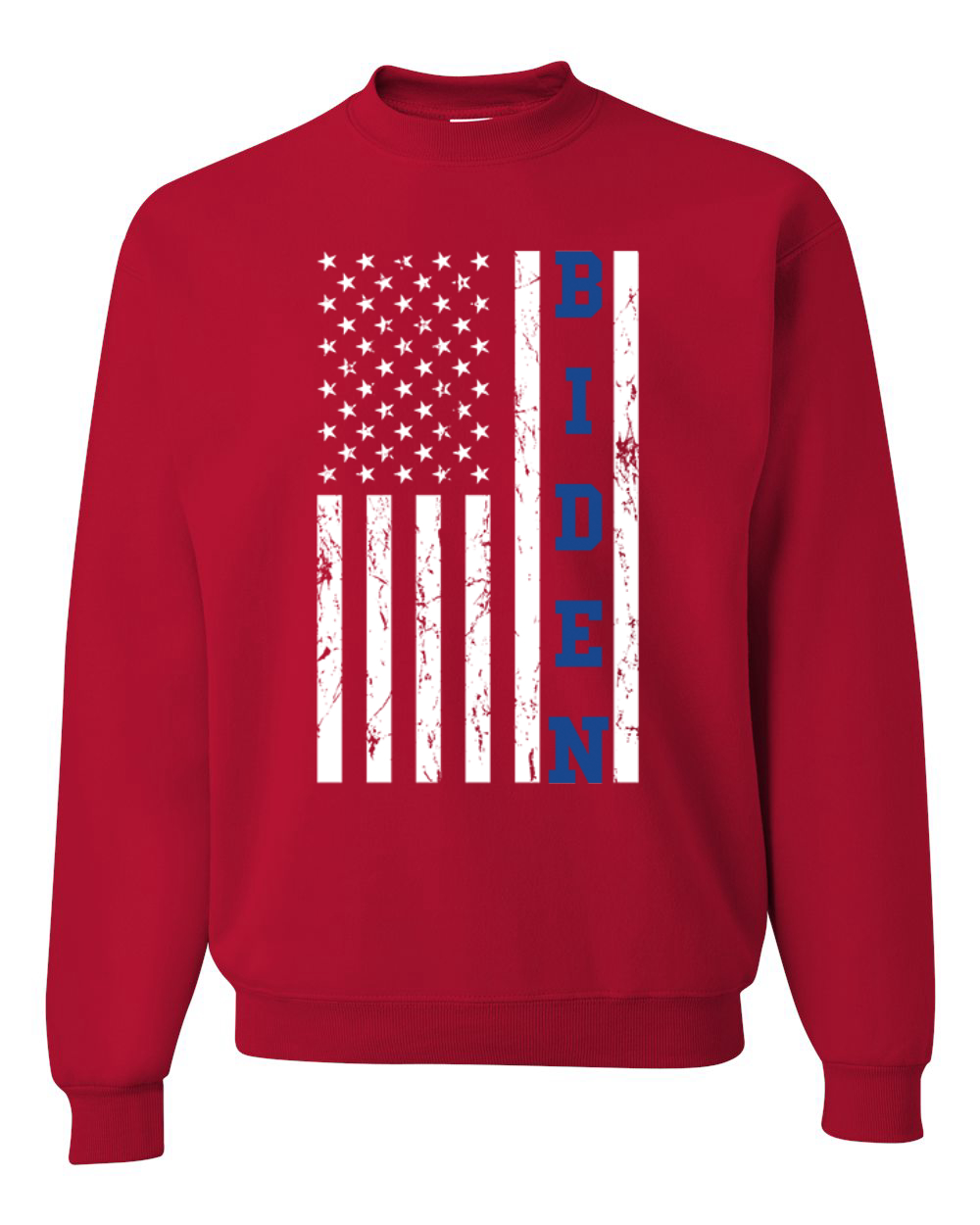 Biden Distressed USA Flag Political Unisex Crewneck Sweatshirt - Picture 8 of 11