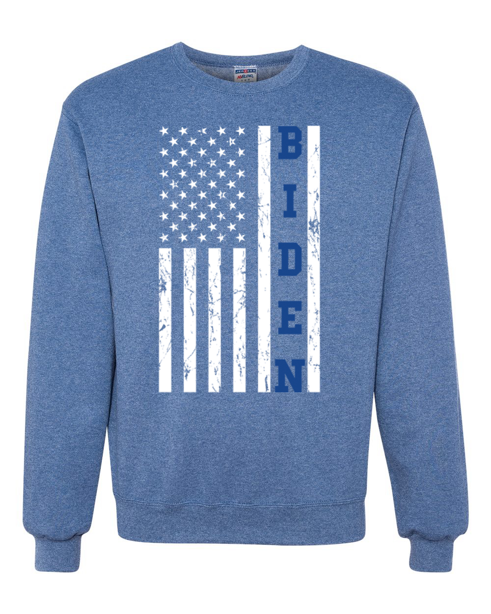 Biden Distressed USA Flag Political Unisex Crewneck Sweatshirt - Picture 9 of 11