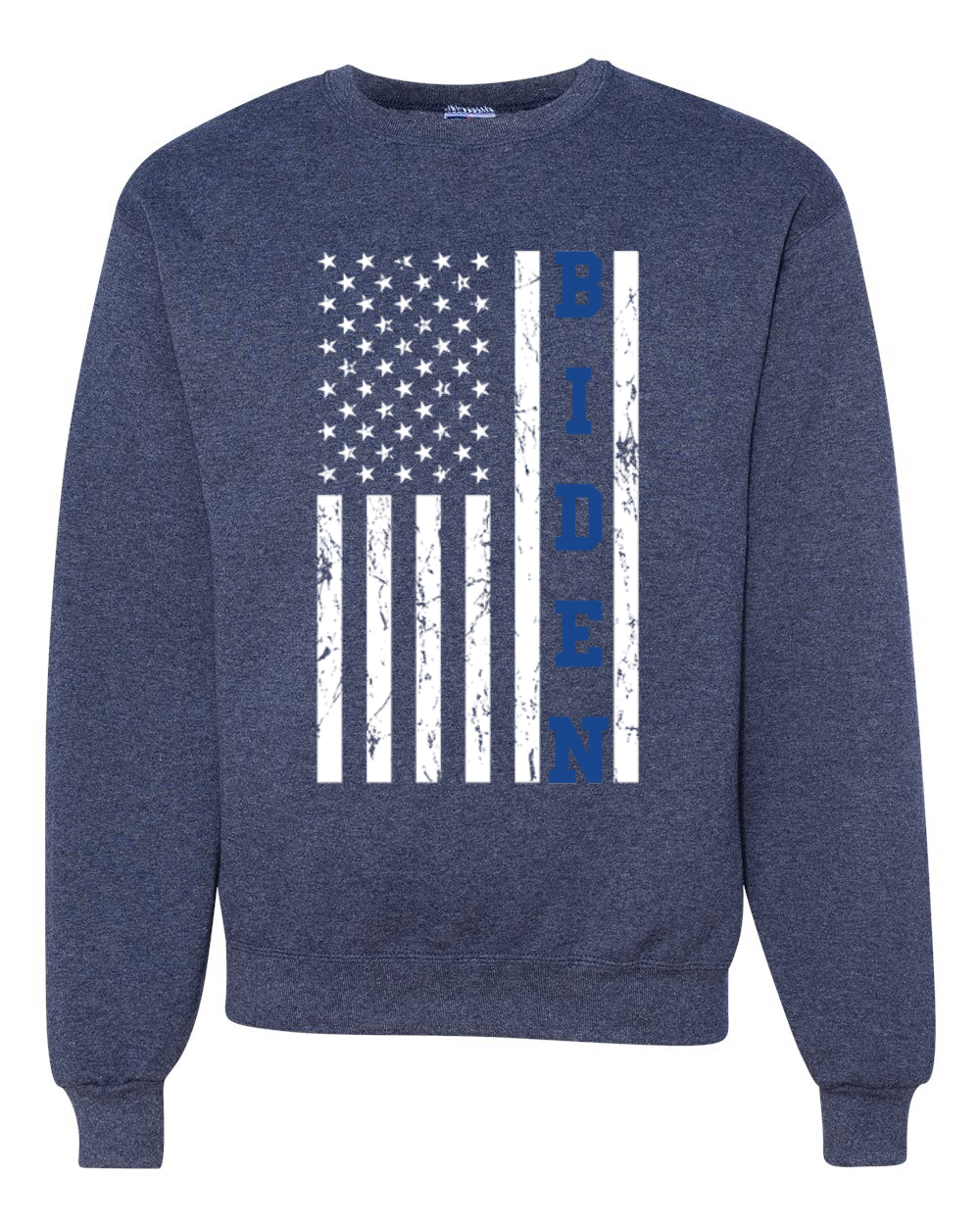 Biden Distressed USA Flag Political Unisex Crewneck Sweatshirt - Picture 10 of 11