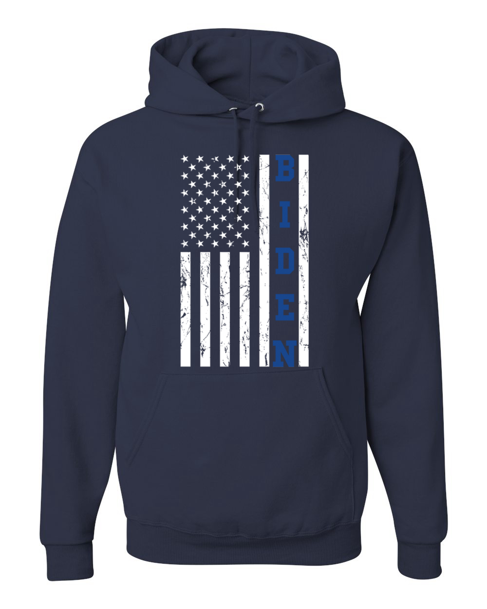 Biden Distressed USA Flag Political Unisex Hoodie Sweatshirt - Picture 7 of 12