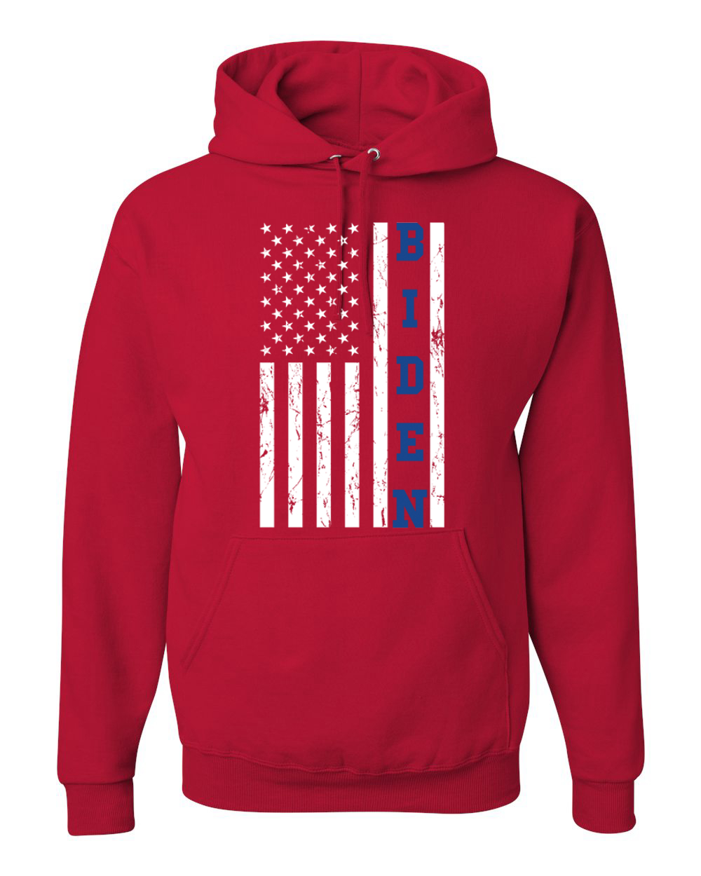 Biden Distressed USA Flag Political Unisex Hoodie Sweatshirt - Picture 8 of 12
