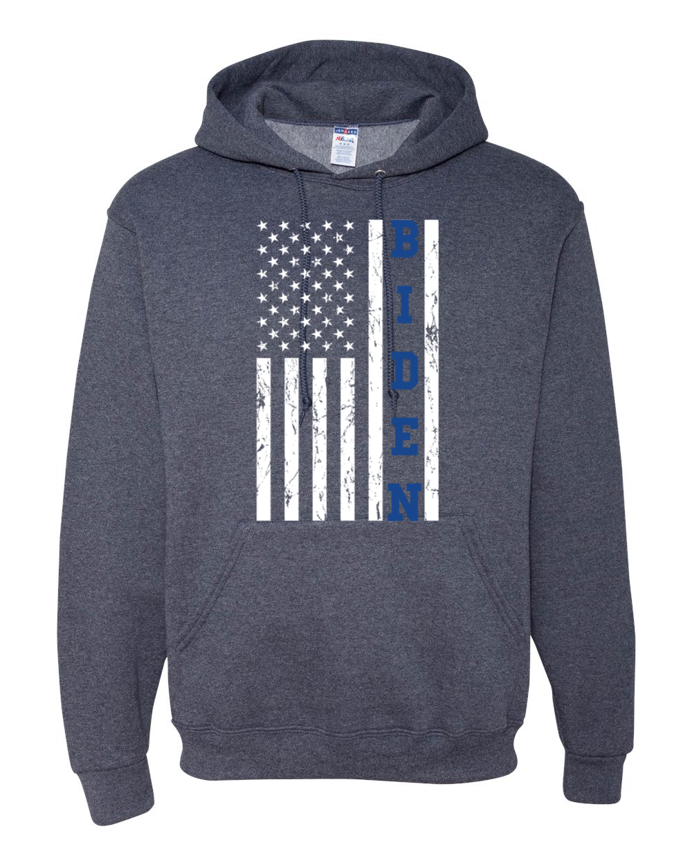 Biden Distressed USA Flag Political Unisex Hoodie Sweatshirt - Picture 10 of 12