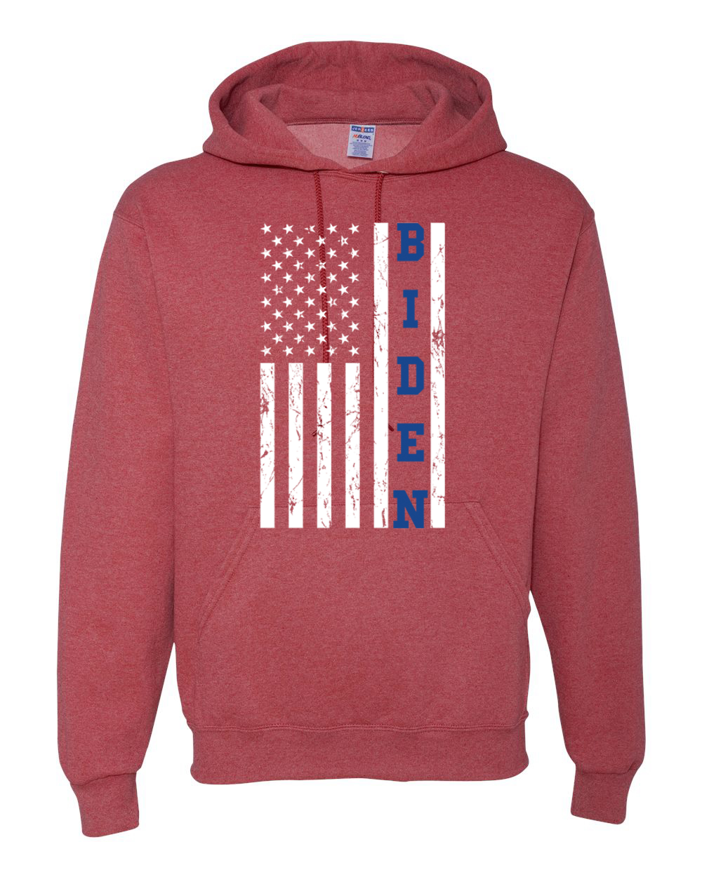 Biden Distressed USA Flag Political Unisex Hoodie Sweatshirt - Picture 11 of 12