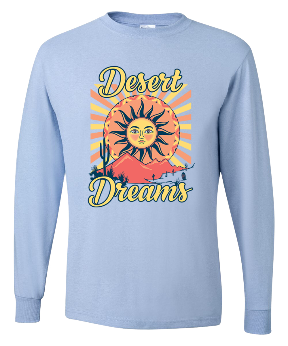 Camisa de manga larga Desert Dreams Sunset Nature para hombre - Imagen 10 de 10