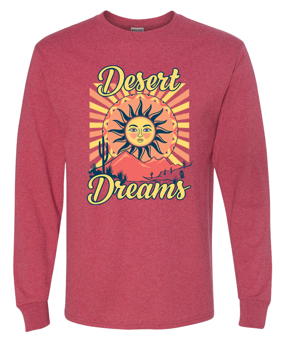 Camisa de manga larga Desert Dreams Sunset Nature para hombre - Imagen 9 de 10