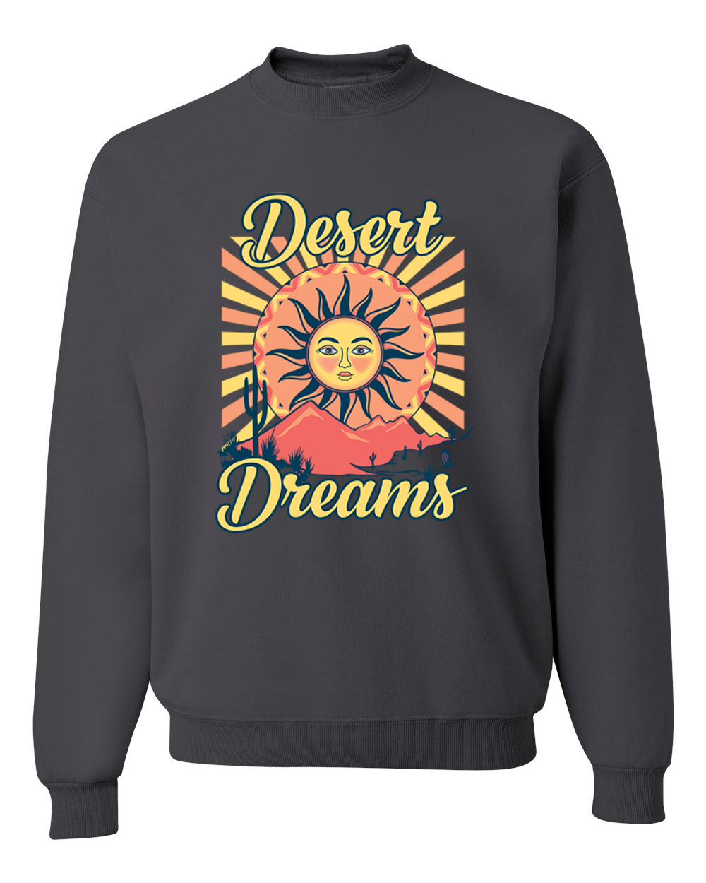 Desert Dreams Sunset Nature Unisex Rundhalsausschnitt Sweatshirt - Bild 4 von 11