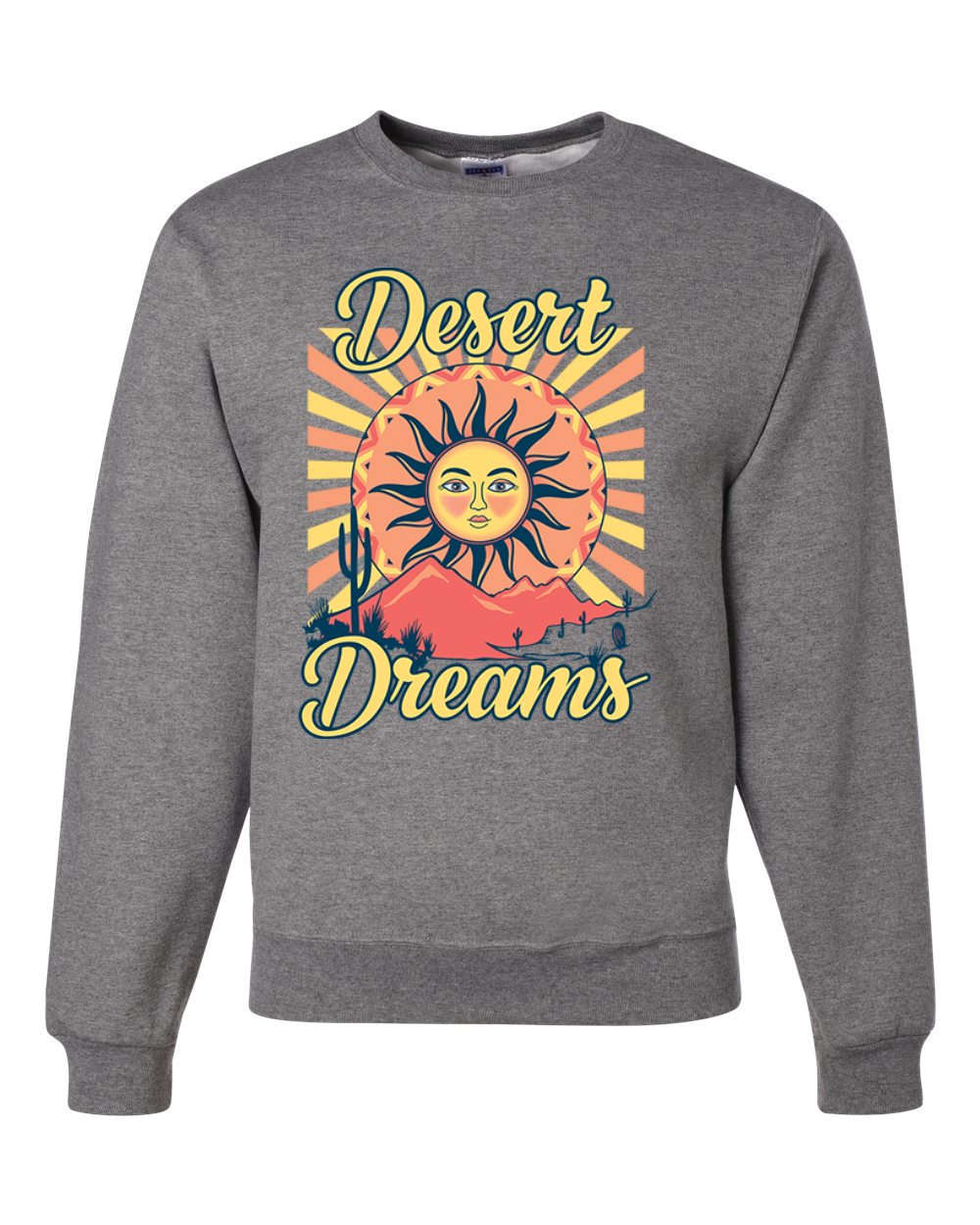 Desert Dreams Sunset Nature Unisex Rundhalsausschnitt Sweatshirt - Bild 5 von 11