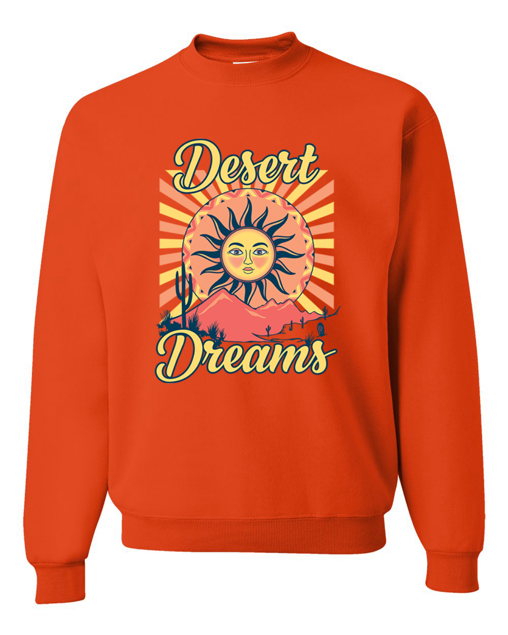 Desert Dreams Sunset Nature Unisex Rundhalsausschnitt Sweatshirt - Bild 8 von 11