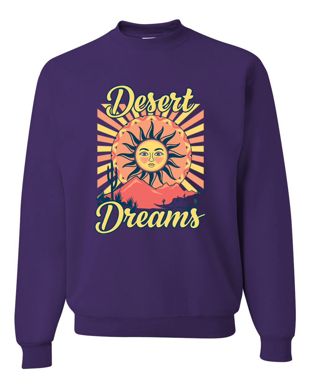 Desert Dreams Sunset Nature Unisex Rundhalsausschnitt Sweatshirt - Bild 9 von 11