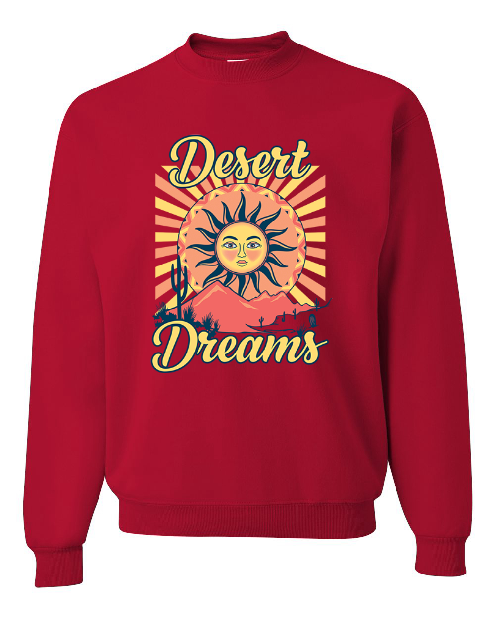 Desert Dreams Sunset Nature Unisex Rundhalsausschnitt Sweatshirt - Bild 10 von 11
