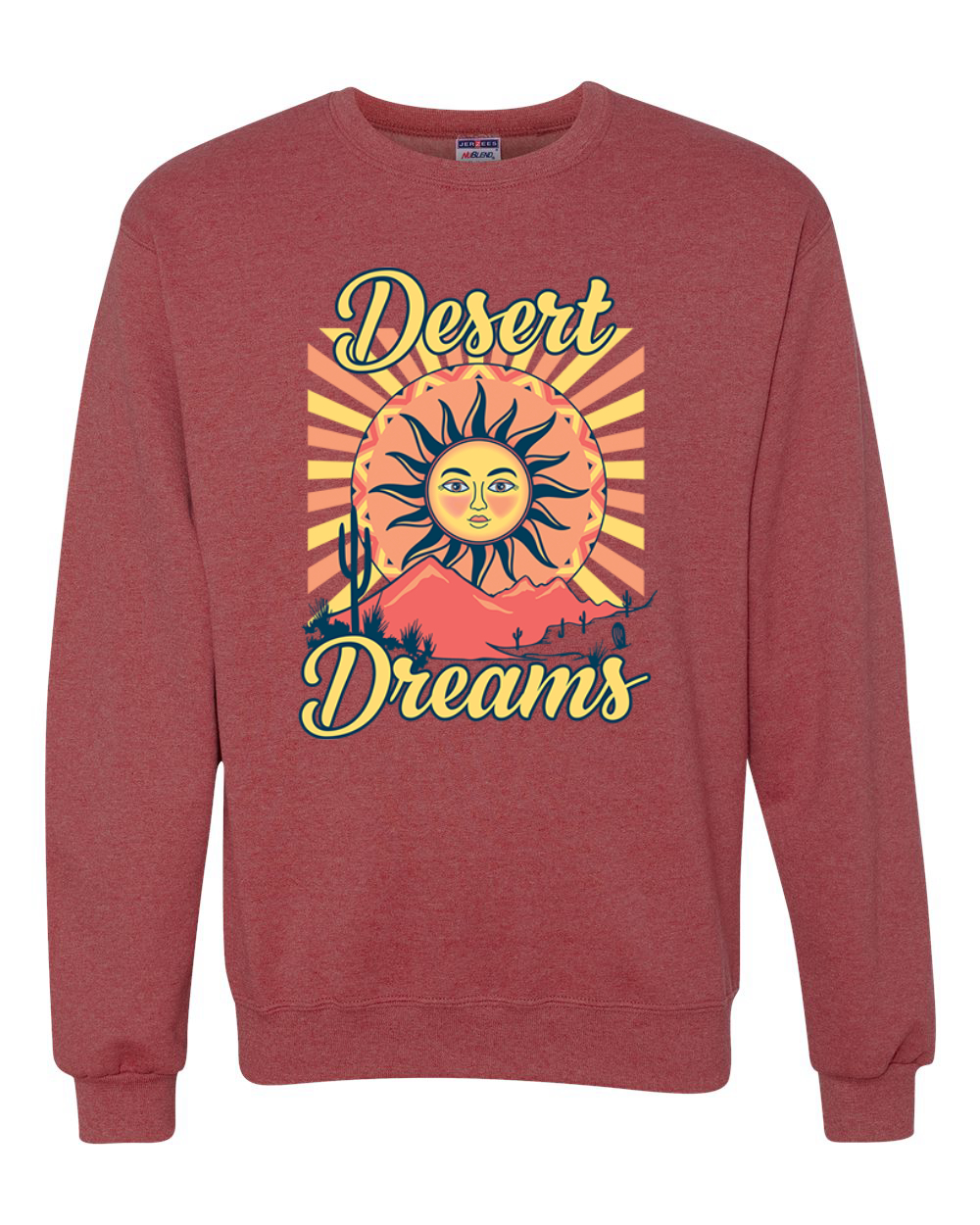 Desert Dreams Sunset Nature Unisex Rundhalsausschnitt Sweatshirt - Bild 11 von 11