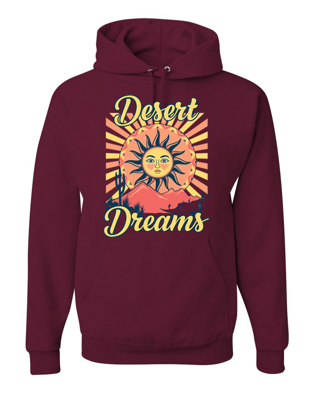 Desert Dreams Sunset Nature Unisex Hoodie Sweatshirt - Bild 7 von 12
