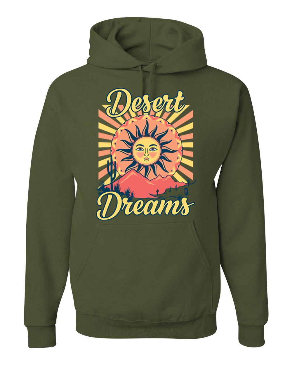 Desert Dreams Sunset Nature Unisex Hoodie Sweatshirt - Bild 12 von 12