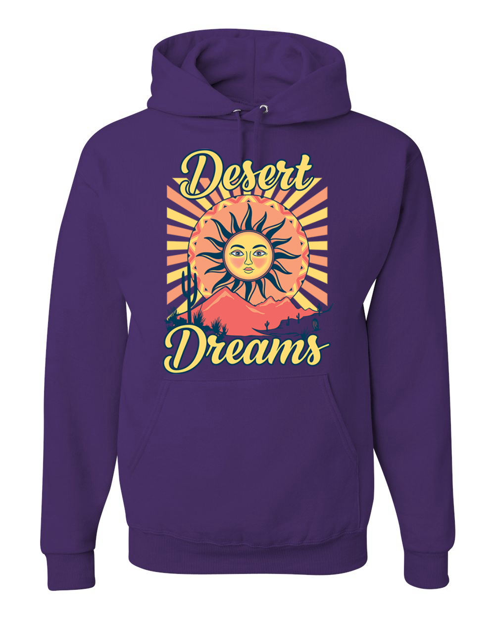 Desert Dreams Sunset Nature Unisex Hoodie Sweatshirt - Bild 9 von 12