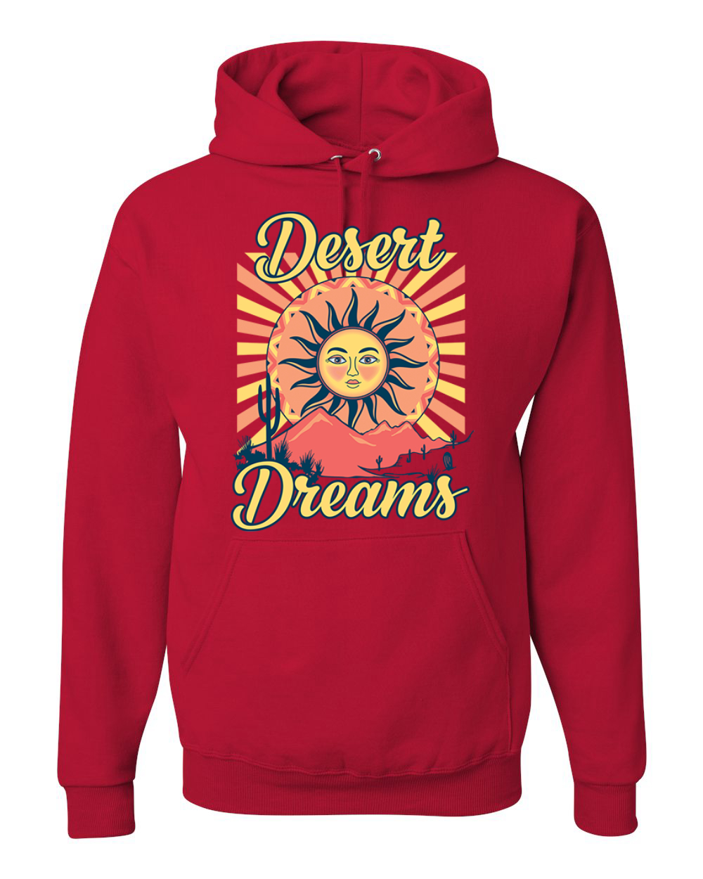 Desert Dreams Sunset Nature Unisex Hoodie Sweatshirt - Bild 10 von 12