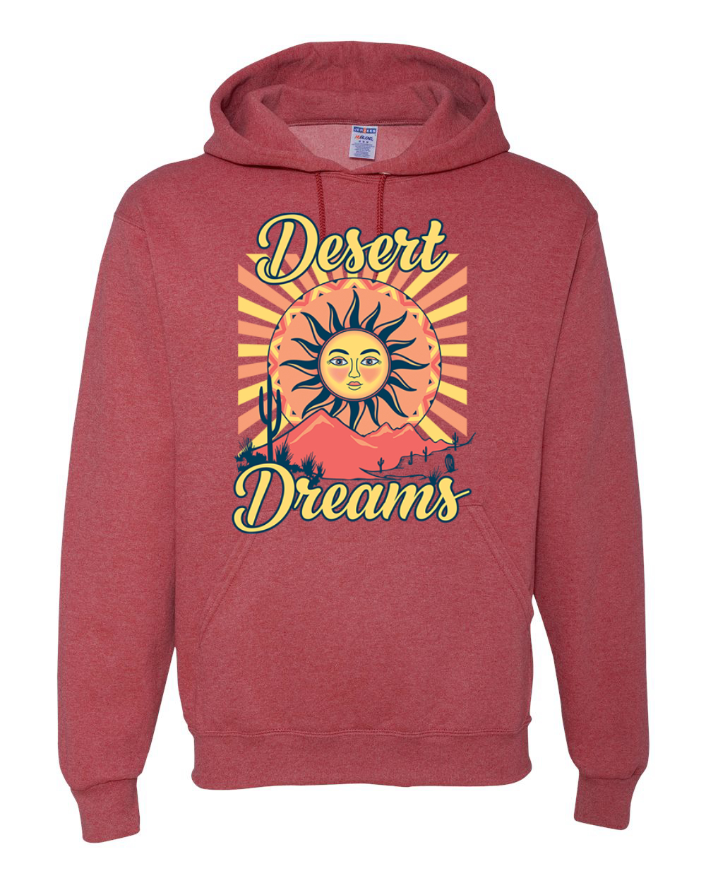 Desert Dreams Sunset Nature Unisex Hoodie Sweatshirt - Bild 11 von 12