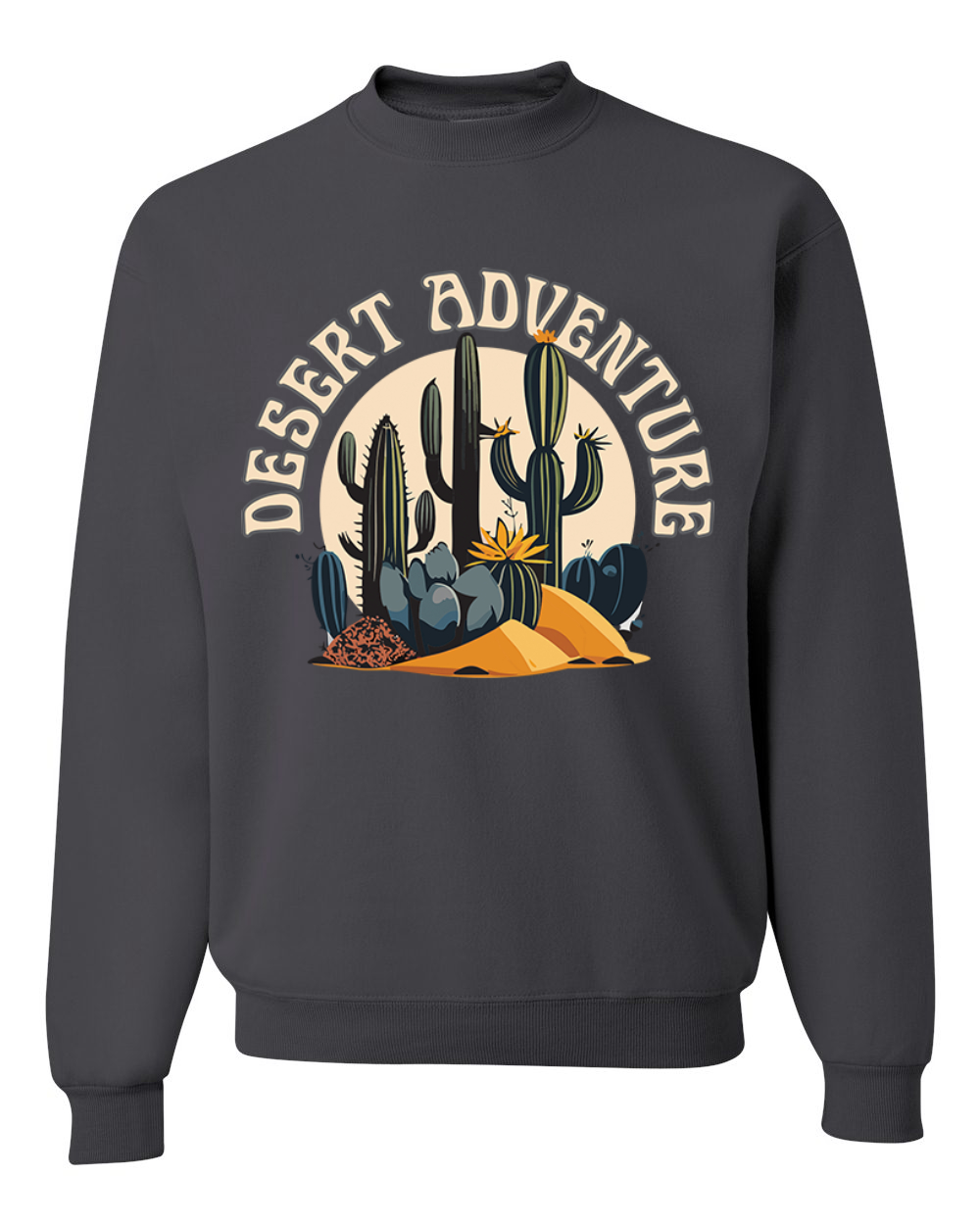 Sudadera de cuello redondo unisex Desert Adventure Cactus Nature - Imagen 3 de 10