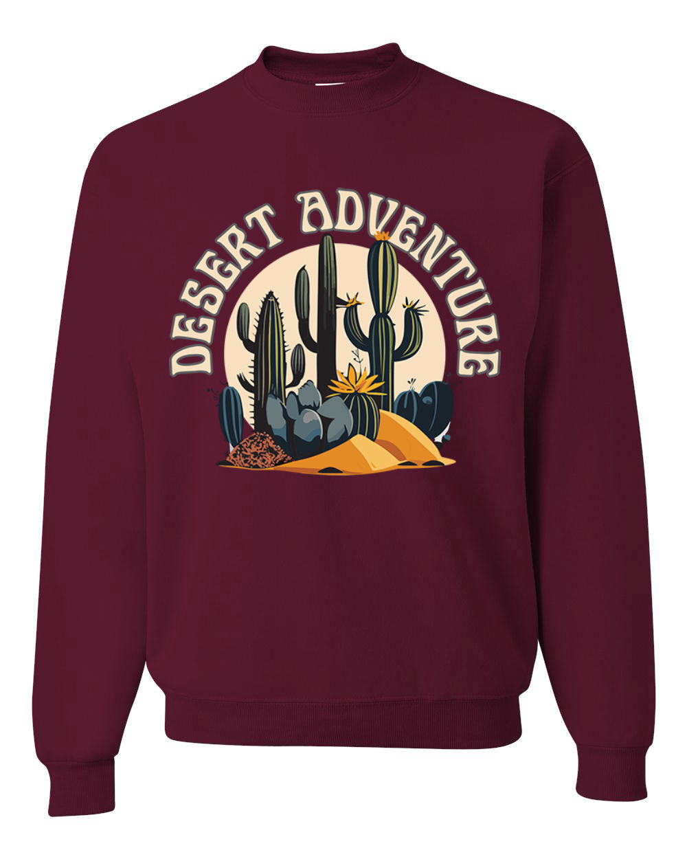Sudadera de cuello redondo unisex Desert Adventure Cactus Nature - Imagen 6 de 10