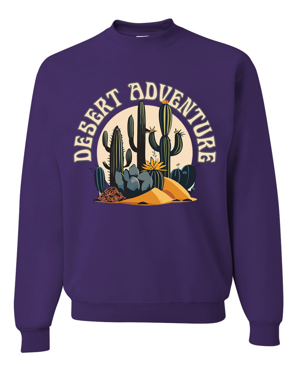 Sudadera de cuello redondo unisex Desert Adventure Cactus Nature - Imagen 8 de 10