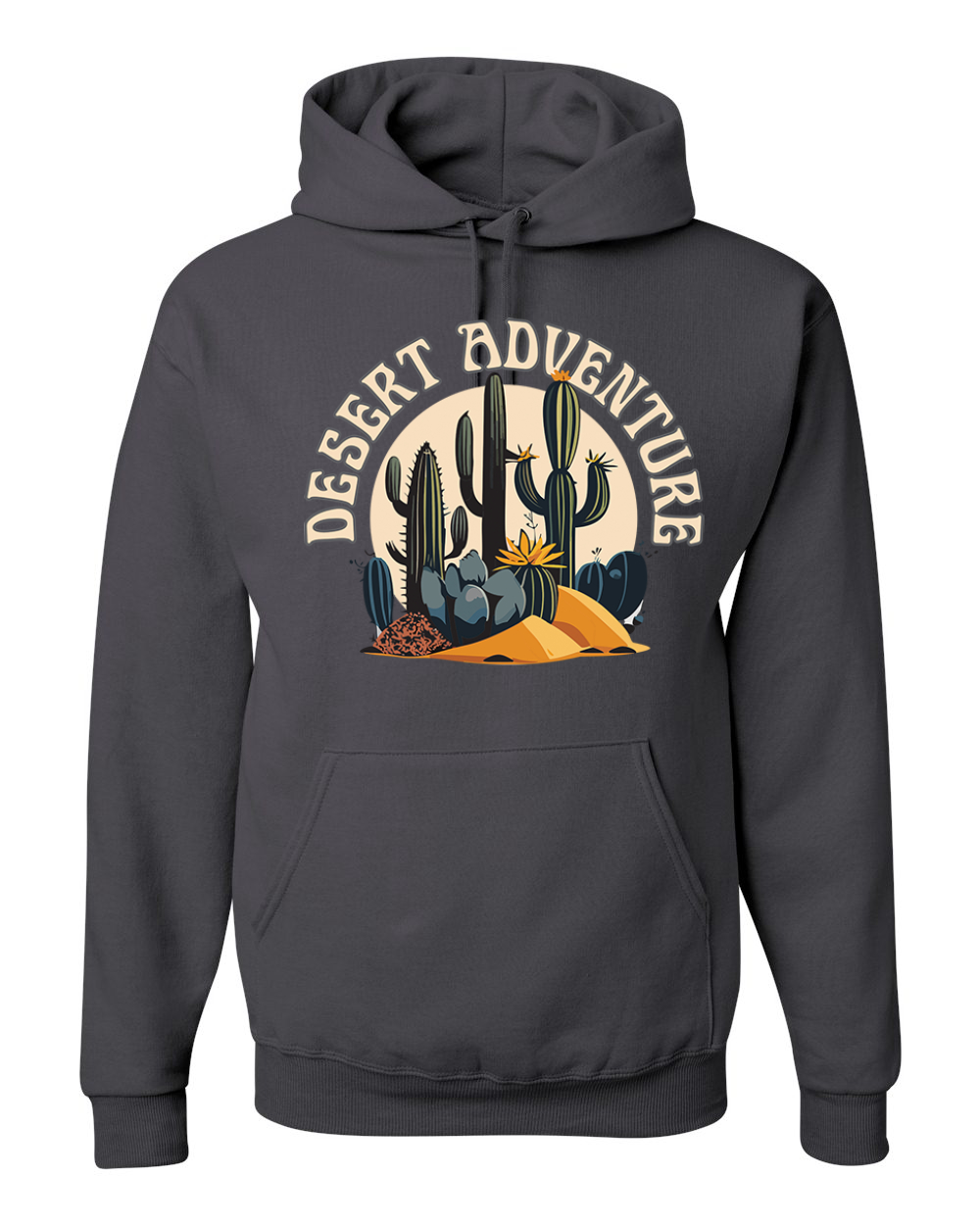 Desert Adventure Cactus Nature Unisex Hoodie Sweatshirt - Bild 3 von 11