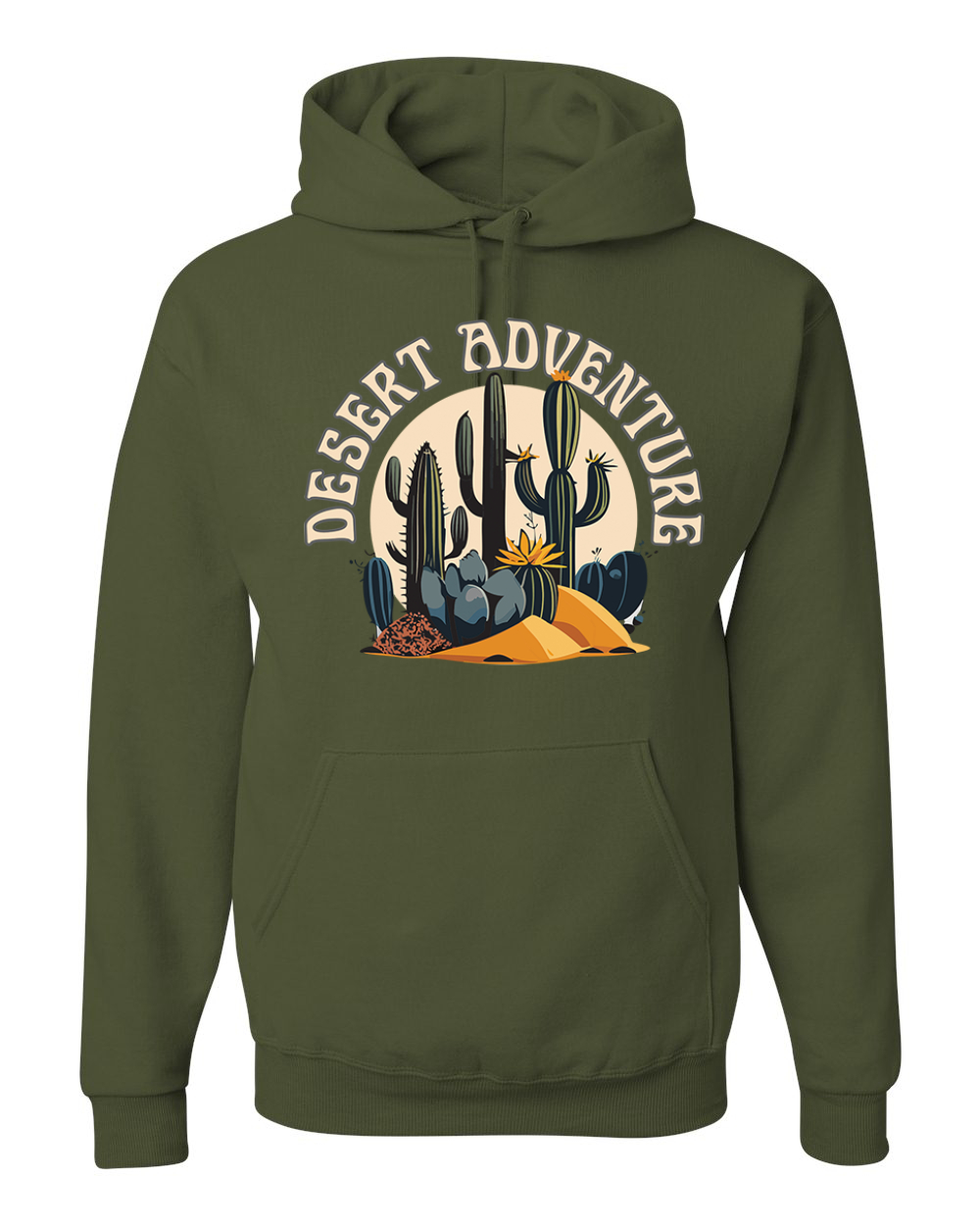 Desert Adventure Cactus Nature Unisex Hoodie Sweatshirt - Bild 11 von 11