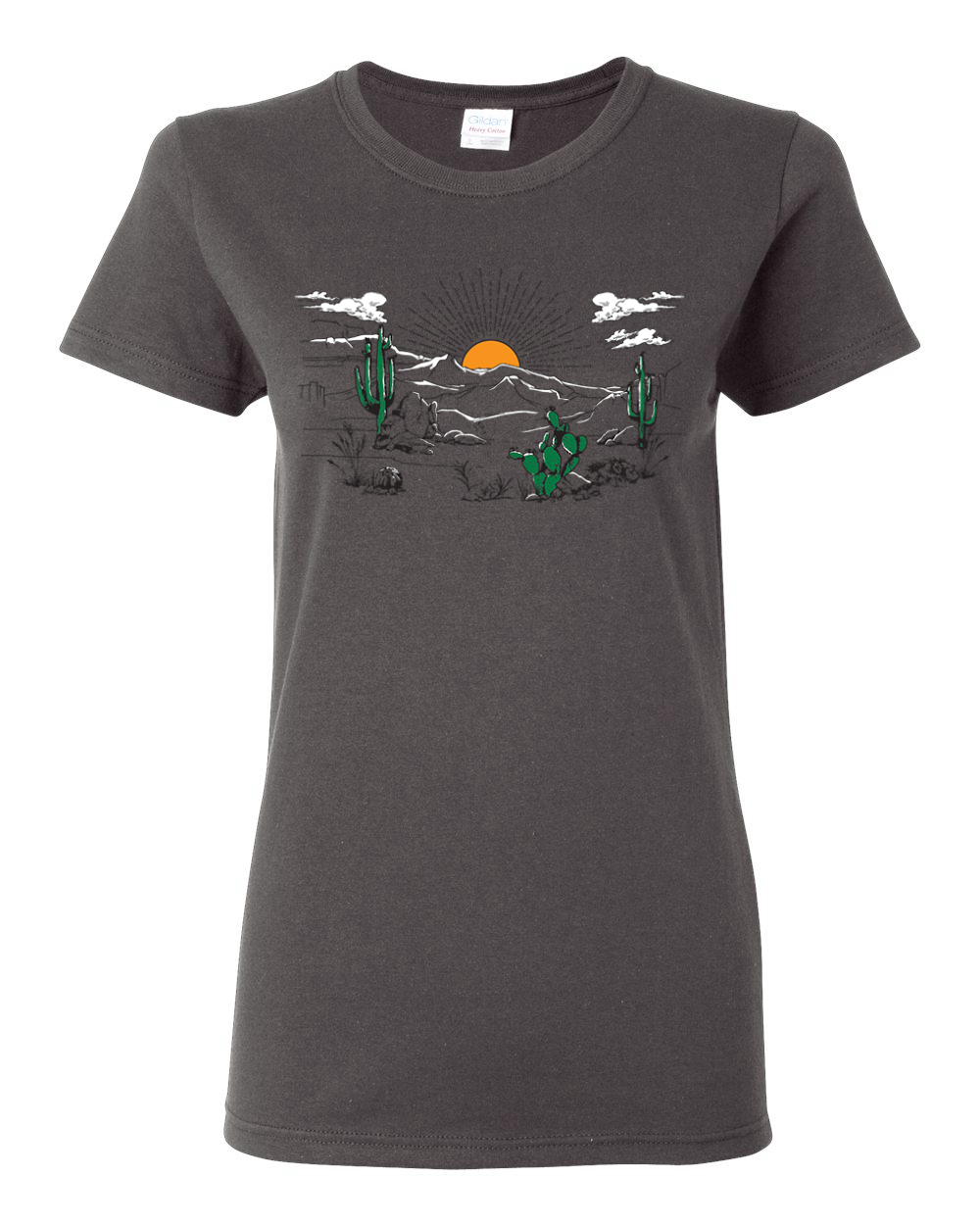 Camiseta gráfica para mujer Cactus Desert Sunset Nature - Imagen 3 de 10