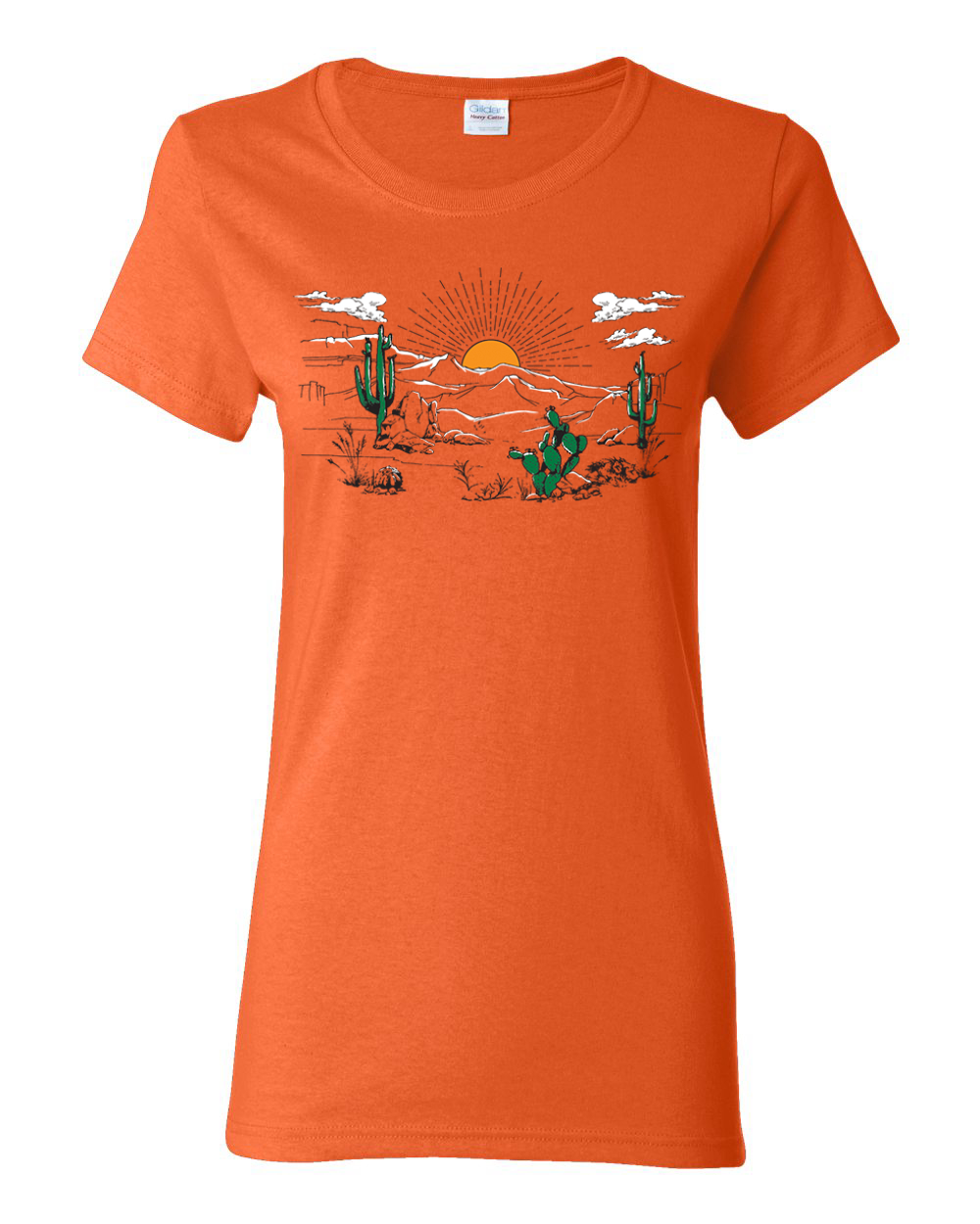 Camiseta gráfica para mujer Cactus Desert Sunset Nature - Imagen 7 de 10