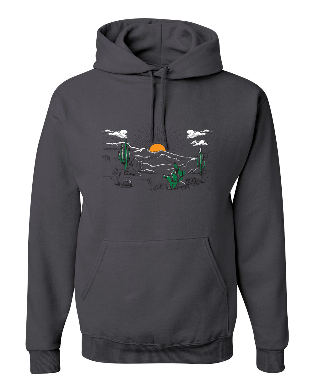 Sudadera con capucha unisex Cactus Desert Sunset Nature - Imagen 3 de 11