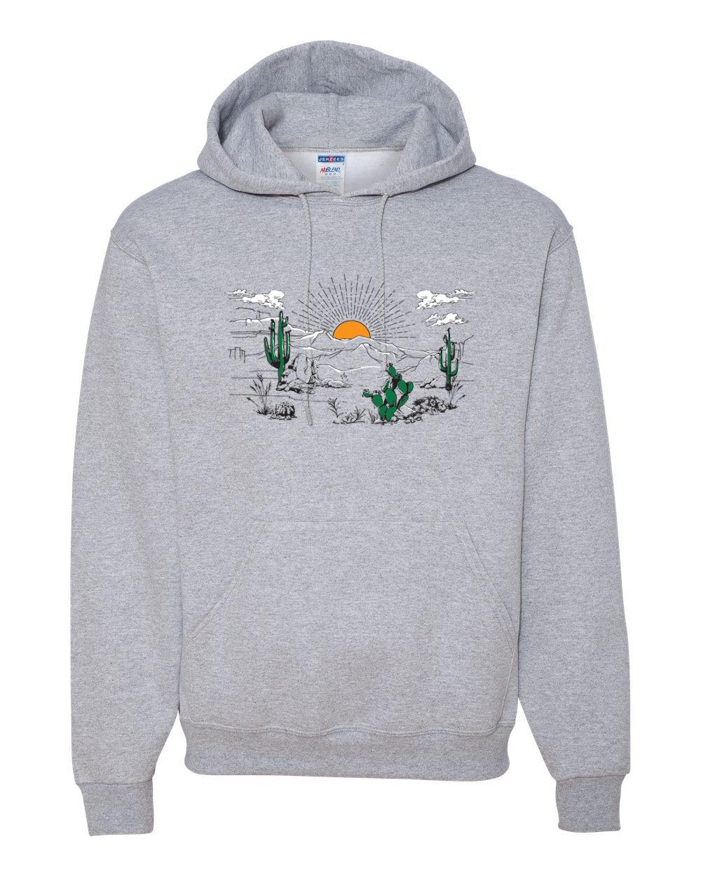 Sudadera con capucha unisex Cactus Desert Sunset Nature - Imagen 4 de 11