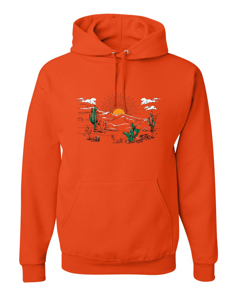 Sudadera con capucha unisex Cactus Desert Sunset Nature - Imagen 7 de 11