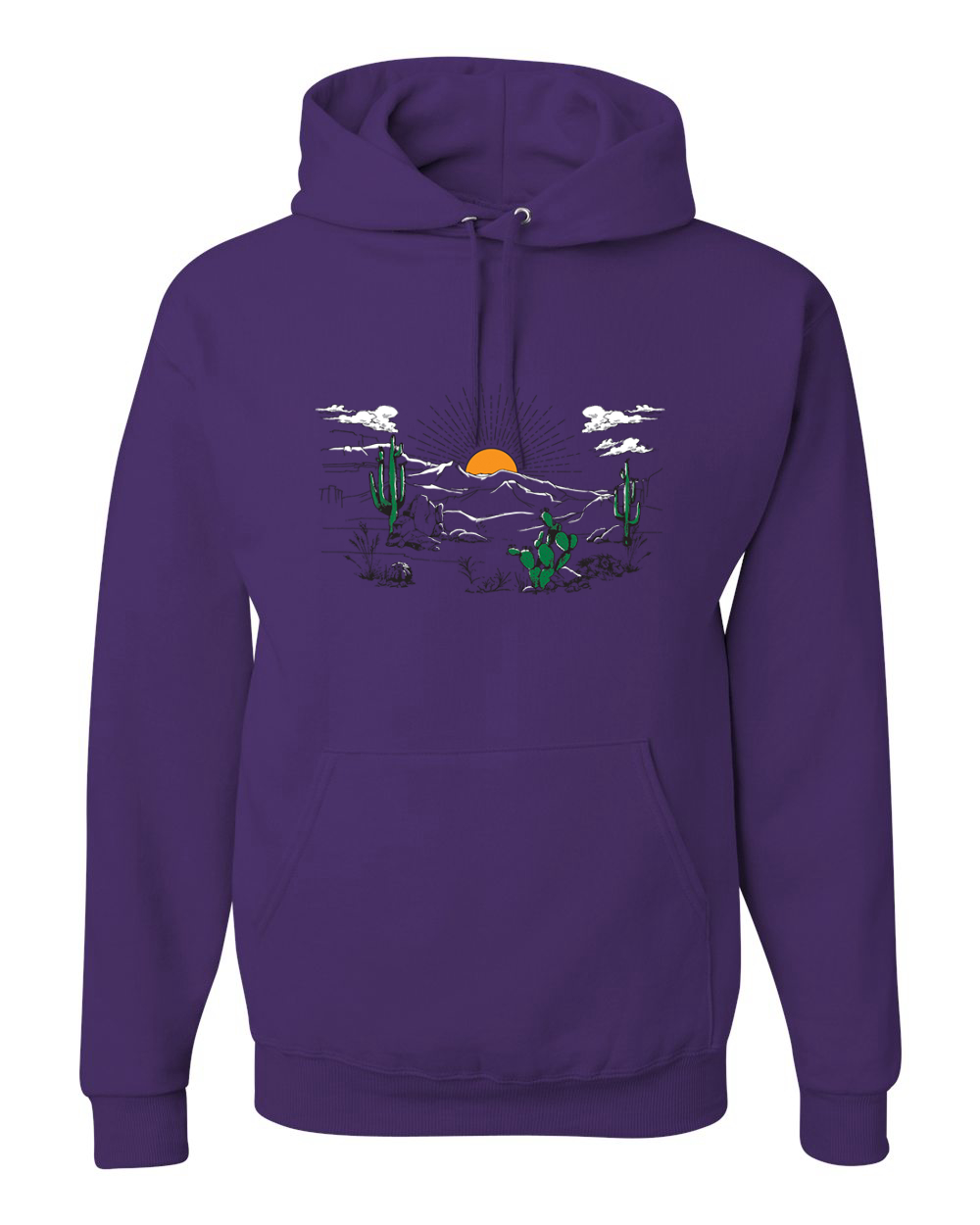 Sudadera con capucha unisex Cactus Desert Sunset Nature - Imagen 8 de 11