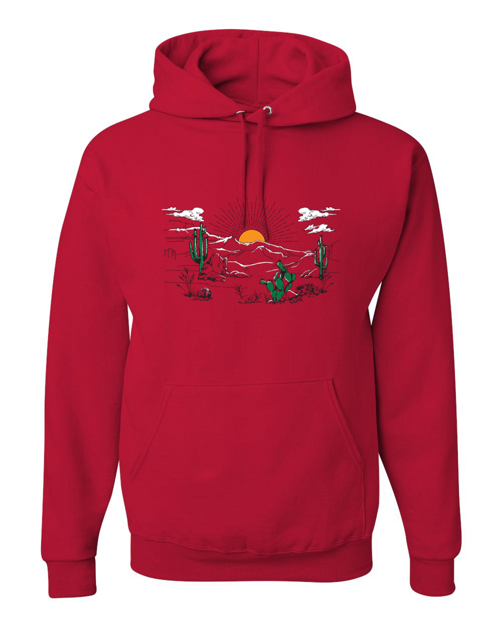 Sudadera con capucha unisex Cactus Desert Sunset Nature - Imagen 9 de 11