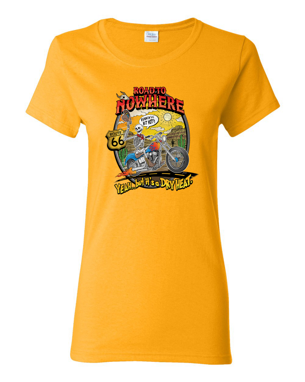 Road To Nowhere Runnin' A Lil Hot Vintage Women Graphic T-Shirt - Picture 12 of 13