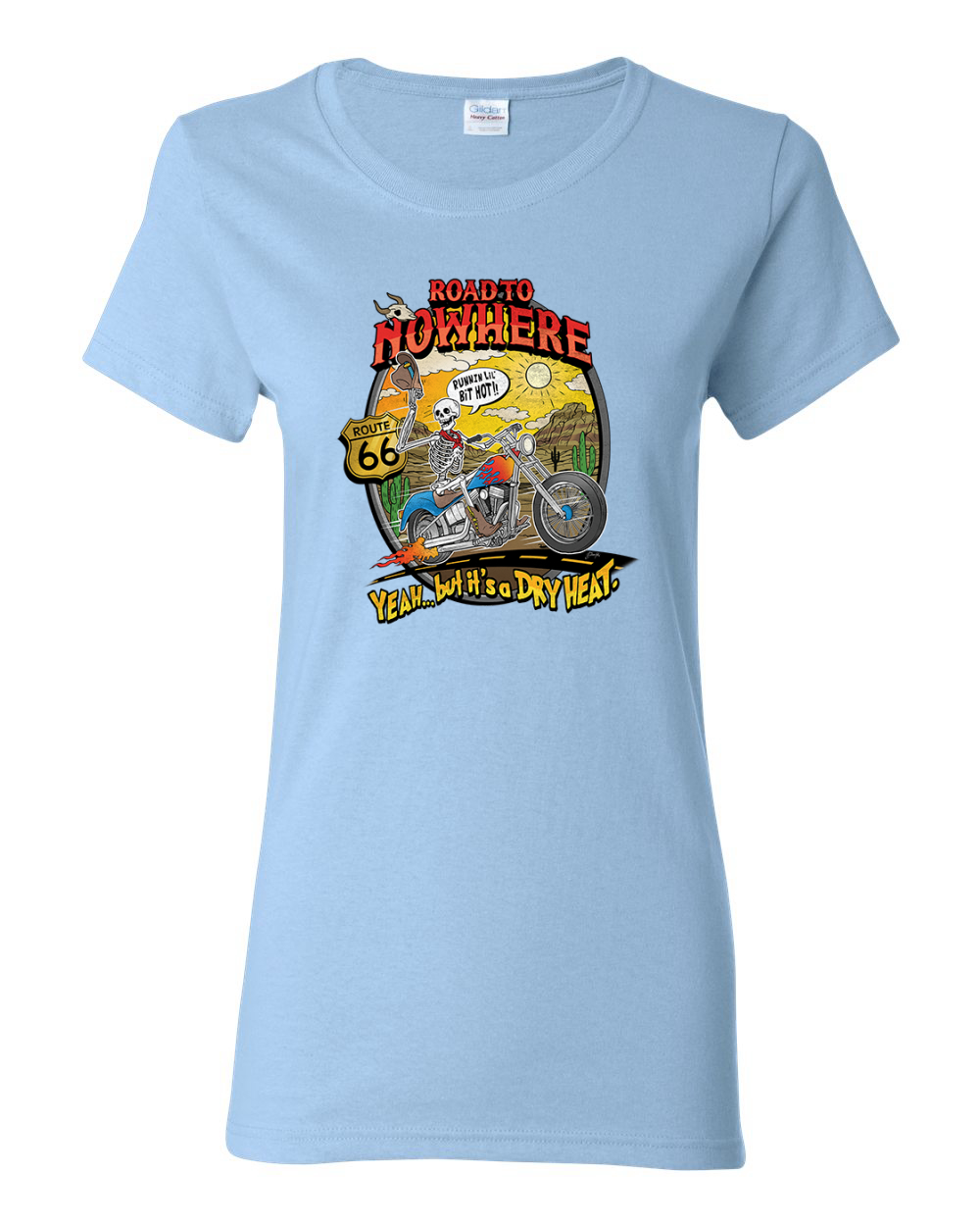 Road To Nowhere Runnin' A Lil Hot Vintage Women Graphic T-Shirt - Picture 13 of 13
